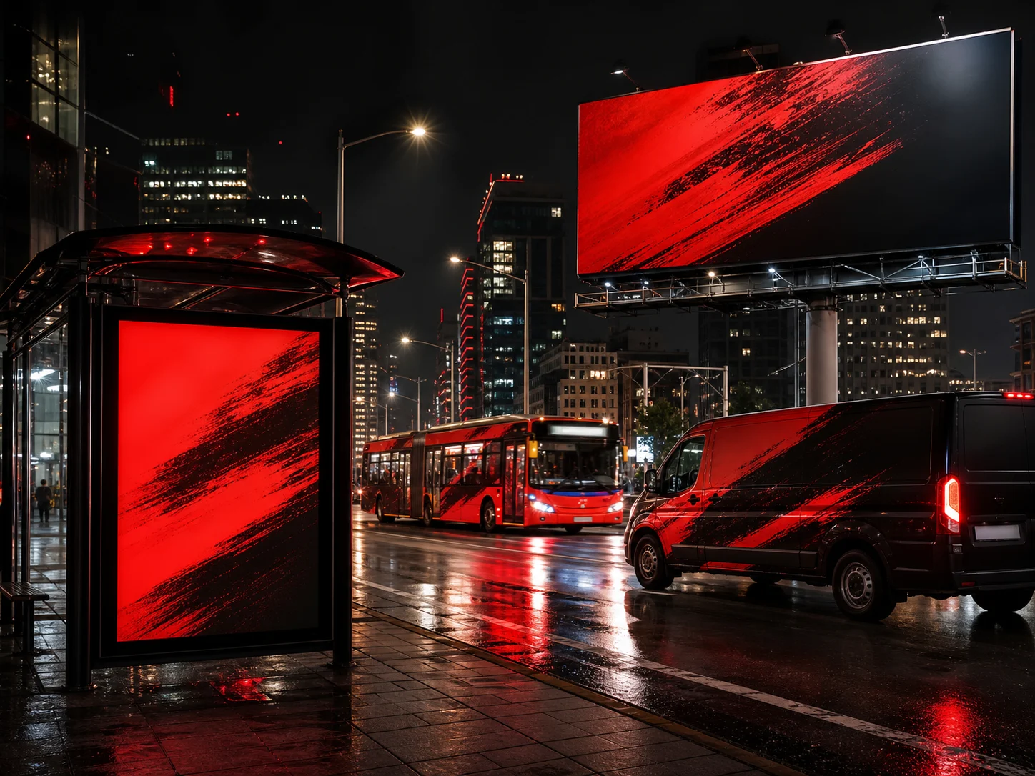 Açık Hava Reklamları hizmeti için Tirilizm görsel yaklaşımı